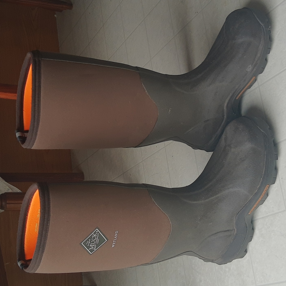 The Original Muck Boot Company Wetland Boots, Dark Brown, Men 7/7.5, Women 8/8.5